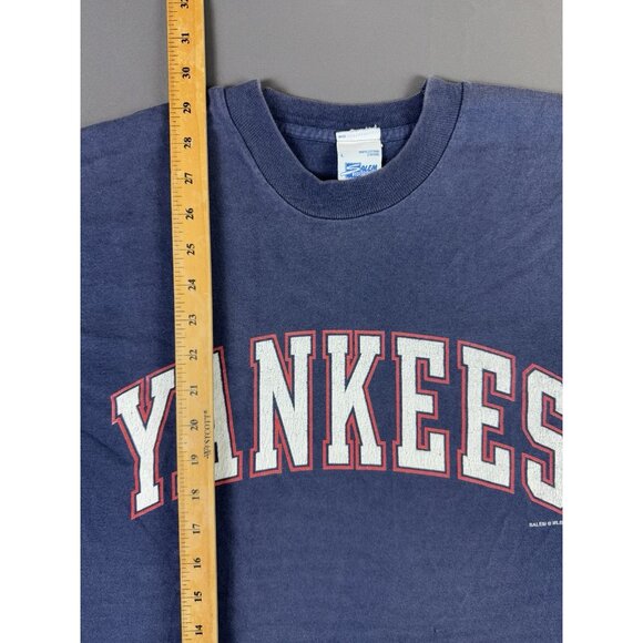Rare Vintage 1996 New York Yankees Salem Spors MLB Baseball Single Stitch Shirt - Picture 10 of 10